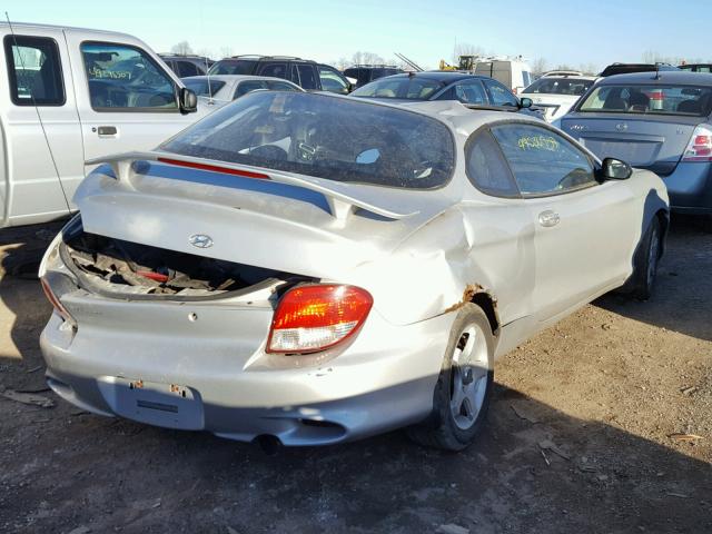 KMHJG25F61U267061 - 2001 HYUNDAI TIBURON SILVER photo 4