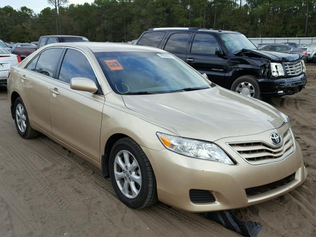 4T1BF3EK6BU694736 - 2011 TOYOTA CAMRY BASE GOLD photo 1