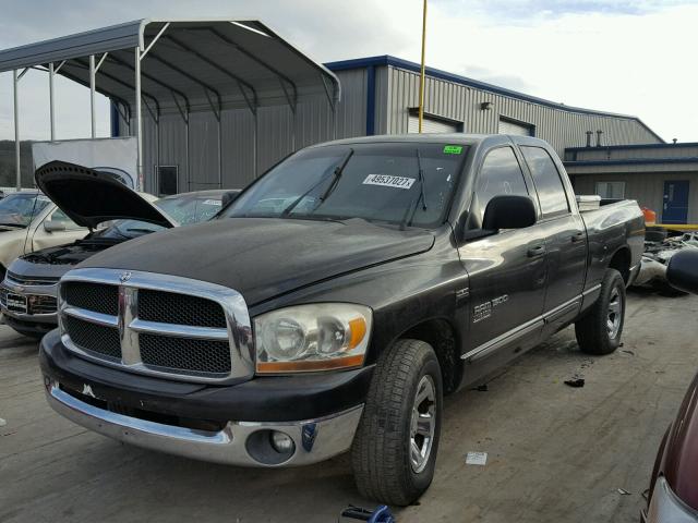 1D7HA18236S638645 - 2006 DODGE RAM 1500 S BLACK photo 2