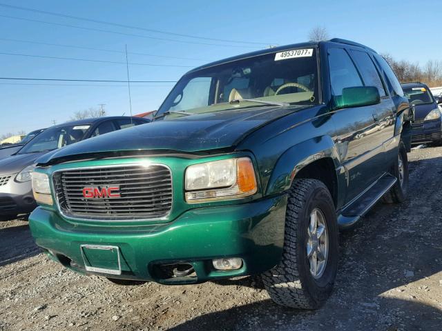 1GKEK13R9XR907601 - 1999 GMC DENALI GREEN photo 2