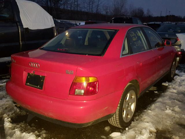 WAUED68D9WA001247 - 1998 AUDI A4 2.8 QUA RED photo 4