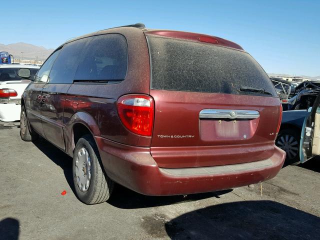 2C4GP44301R380227 - 2001 CHRYSLER TOWN & COU RED photo 3