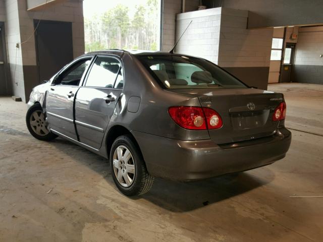 2T1BR30E75C379216 - 2005 TOYOTA COROLLA CE GRAY photo 3