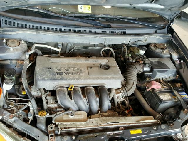 2T1BR30E75C379216 - 2005 TOYOTA COROLLA CE GRAY photo 7