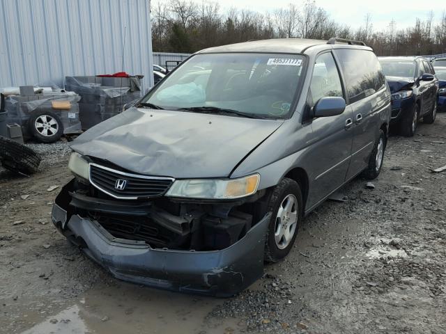 2HKRL18601H562790 - 2001 HONDA ODYSSEY EX BLUE photo 2