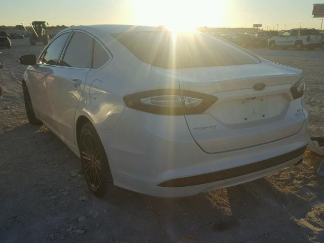 3FA6P0HD8ER231027 - 2014 FORD FUSION SE WHITE photo 3