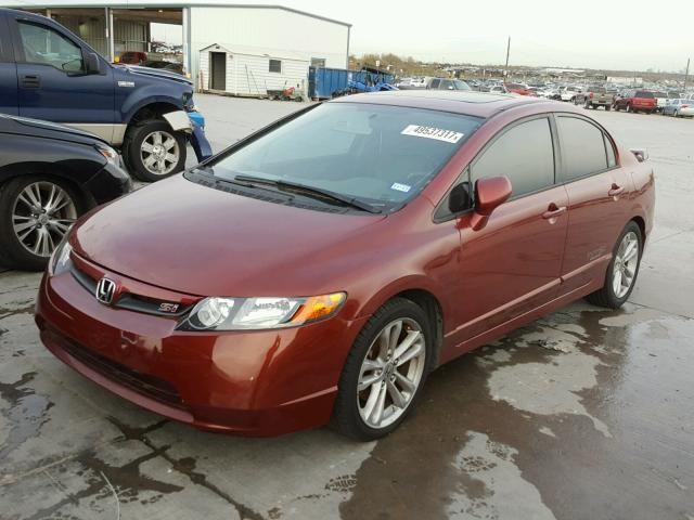 2HGFA55567H703134 - 2007 HONDA CIVIC SI BROWN photo 2