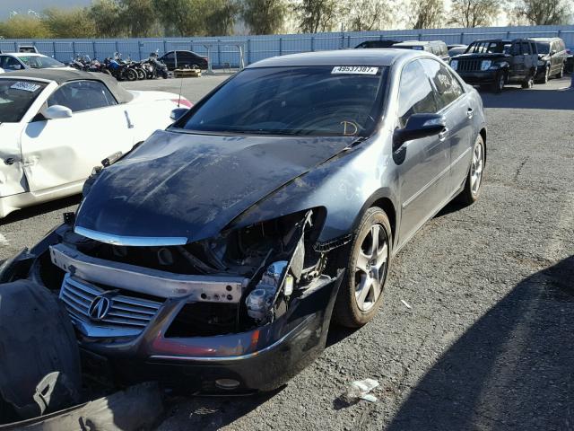 JH4KB16657C003519 - 2007 ACURA RL BLUE photo 2