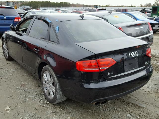 WAUBFAFL9BN045276 - 2011 AUDI A4 PREMIUM BLACK photo 3