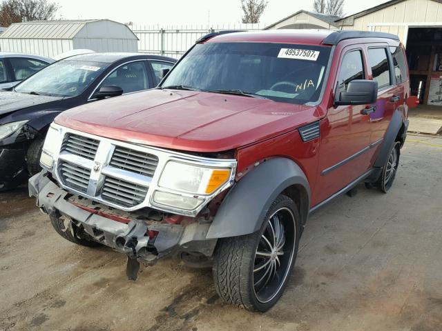 1D8GT28K07W548757 - 2007 DODGE NITRO SXT RED photo 2