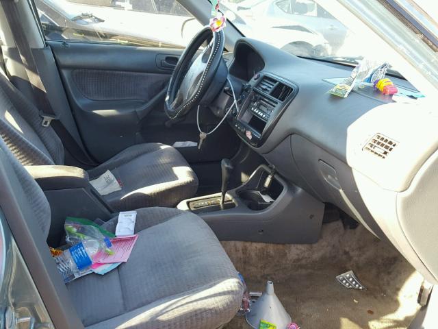 2HGEJ6616YH548096 - 2000 HONDA CIVIC BASE TEAL photo 5