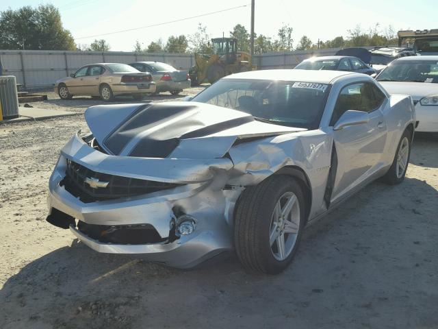 2G1FB1EVXA9117194 - 2010 CHEVROLET CAMARO LT SILVER photo 2