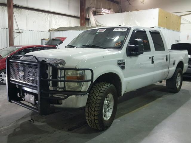 1FTSW21R58EA96948 - 2008 FORD F250 SUPER WHITE photo 2