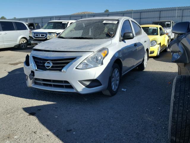 3N1CN7AP7FL873486 - 2015 NISSAN VERSA S SILVER photo 2