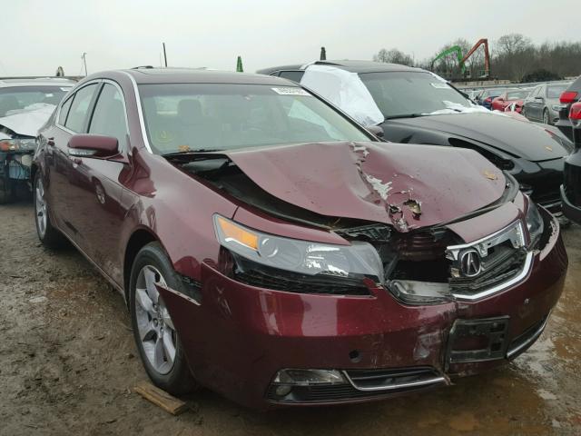 19UUA8F57DA016052 - 2013 ACURA TL TECH BURGUNDY photo 1