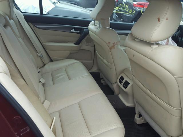 19UUA8F57DA016052 - 2013 ACURA TL TECH BURGUNDY photo 6