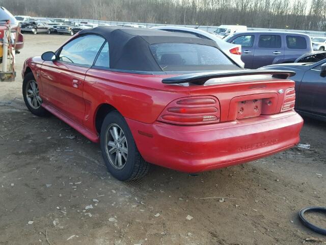 1FALP4440RF131846 - 1994 FORD MUSTANG RED photo 3