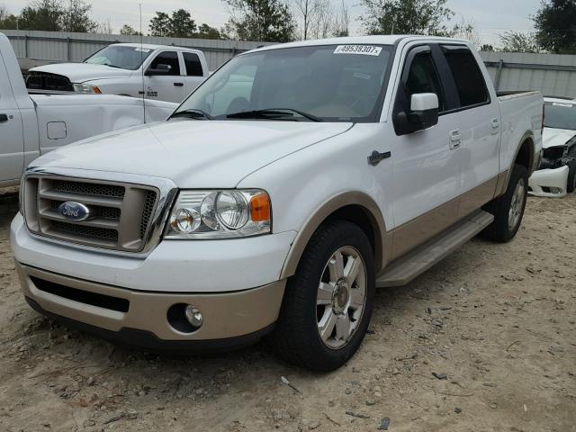 1FTPW12V47KA72037 - 2007 FORD F150 SUPER WHITE photo 2