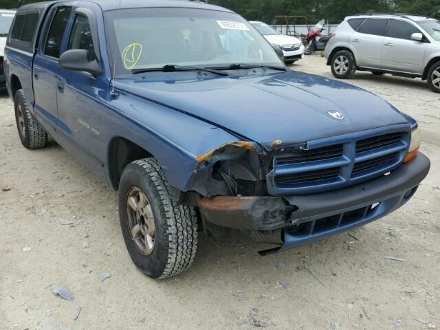 1B7HL38X12S669639 - 2002 DODGE DAKOTA QUA BLUE photo 1