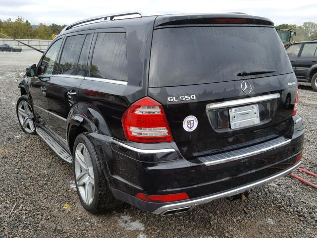 4JGBF8GE9CA784387 - 2012 MERCEDES-BENZ GL 550 4MA BLACK photo 3