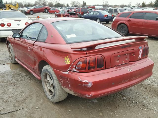 1FALP4047TF209861 - 1996 FORD MUSTANG MAROON photo 3