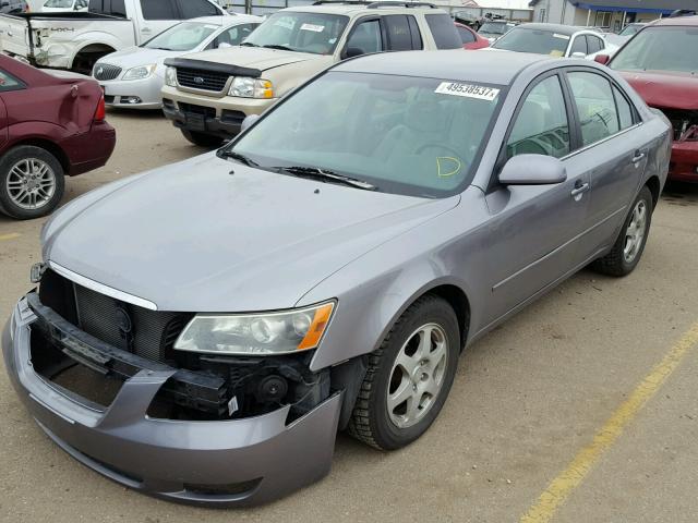 5NPEU46F46H021295 - 2006 HYUNDAI SONATA GLS GRAY photo 2