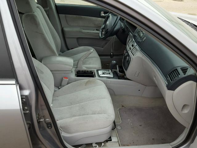 5NPEU46F46H021295 - 2006 HYUNDAI SONATA GLS GRAY photo 5