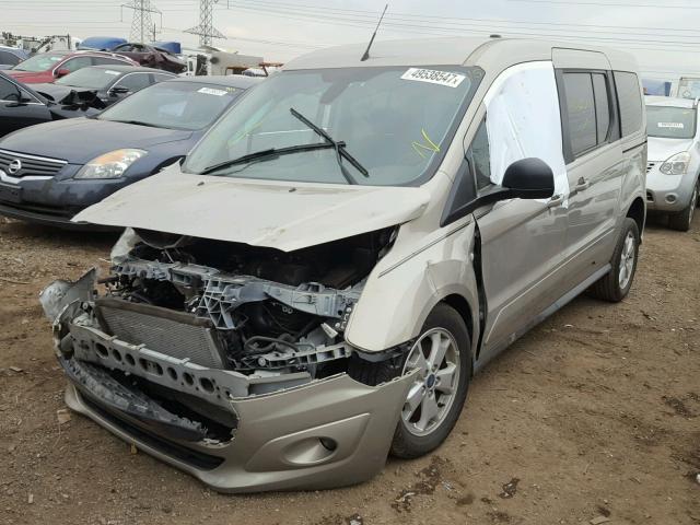NM0GE9F73G1271709 - 2016 FORD TRANSIT CO BROWN photo 2