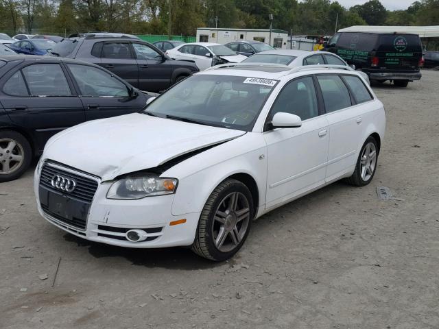 WAUKF78E47A024707 - 2007 AUDI A4 2.0T AV WHITE photo 2