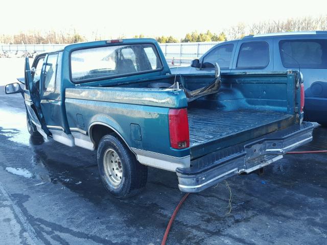 1FTEX15N5TKA26470 - 1996 FORD F150 GREEN photo 3