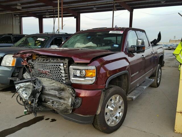 1GT12UE86GF229407 - 2016 GMC SIERRA K25 RED photo 2