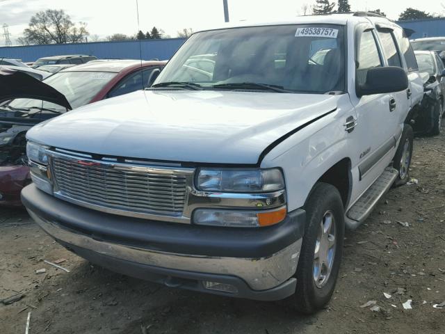 1GNEK13Z42J252760 - 2002 CHEVROLET TAHOE K150 WHITE photo 2