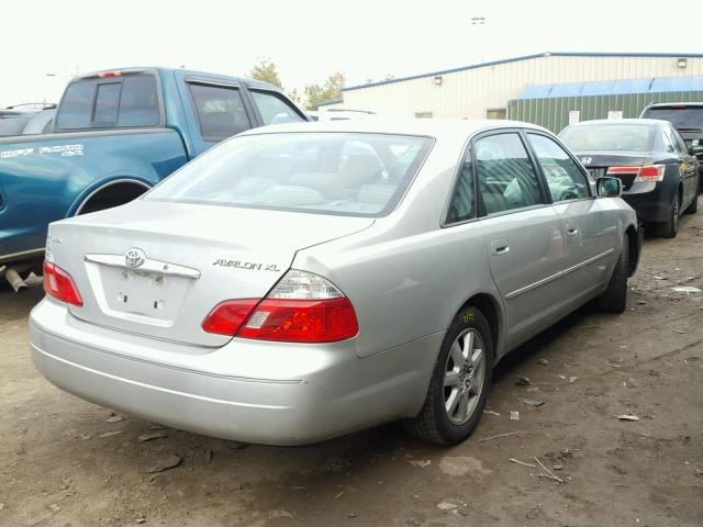 4T1BF28B93U319267 - 2003 TOYOTA AVALON XL SILVER photo 4