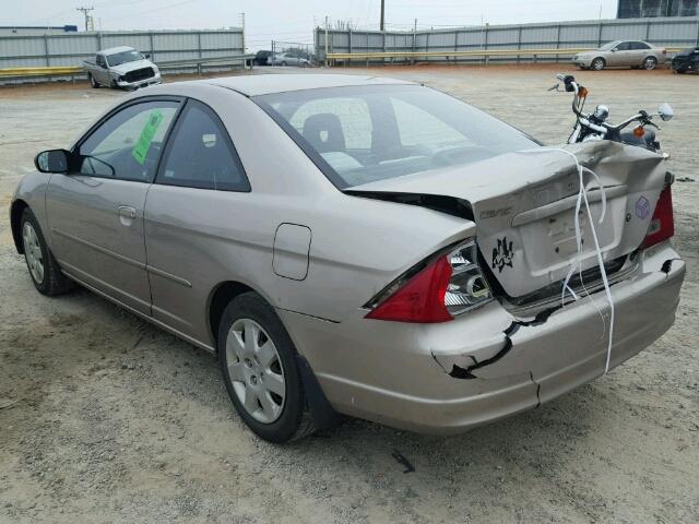 1HGEM21972L023572 - 2002 HONDA CIVIC EX 金色 照片 3
