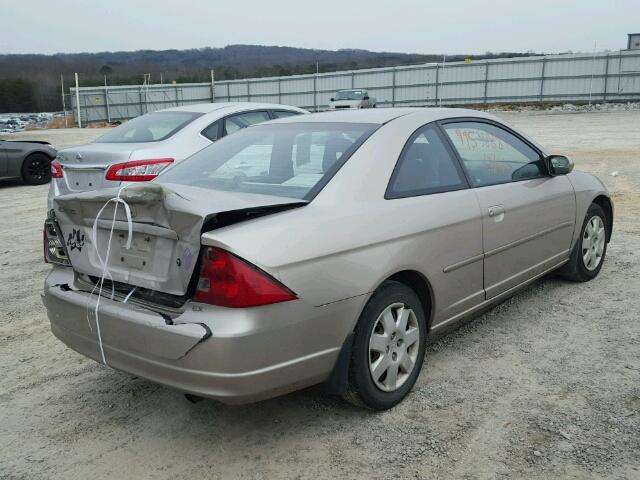 1HGEM21972L023572 - 2002 HONDA CIVIC EX 金色 照片 4