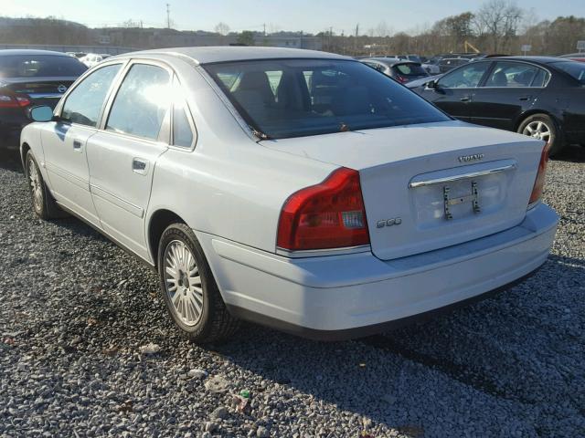 YV1TS92D741341014 - 2004 VOLVO S80 WHITE photo 3