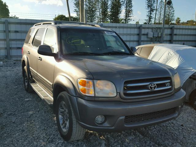 5TDZT38A03S172737 - 2003 TOYOTA SEQUOIA LI GRAY photo 1