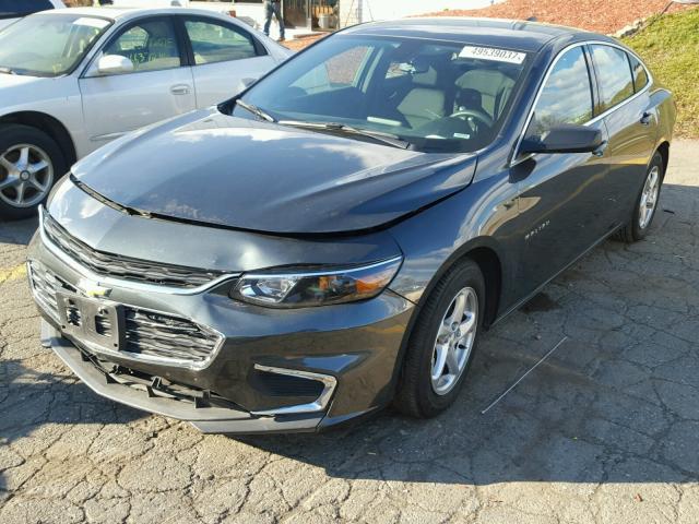 1G1ZB5ST6HF233551 - 2017 CHEVROLET MALIBU LS ნაცრისფერი ფოტო 2