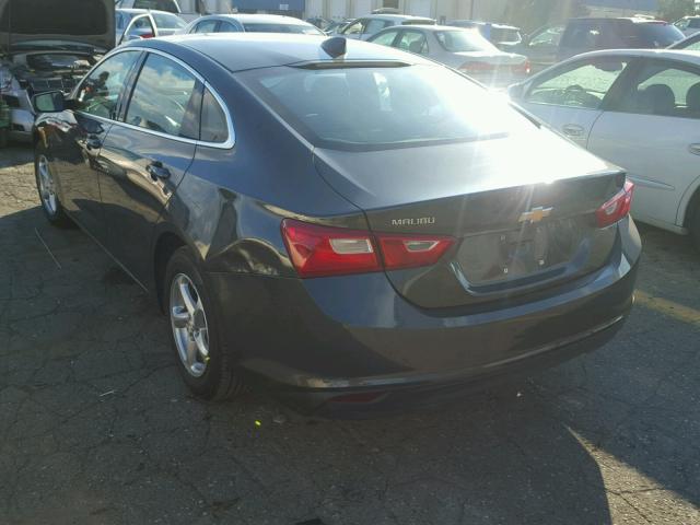 1G1ZB5ST6HF233551 - 2017 CHEVROLET MALIBU LS ნაცრისფერი ფოტო 3