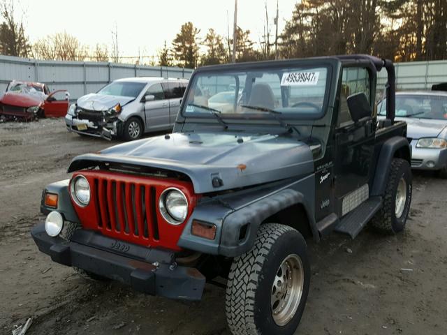 1J4FY19S9WP763254 - 1998 JEEP WRANGLER / GREEN photo 2