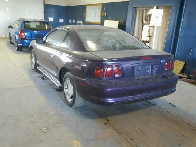 1FALP4043TF231663 - 1996 FORD MUSTANG PURPLE photo 3