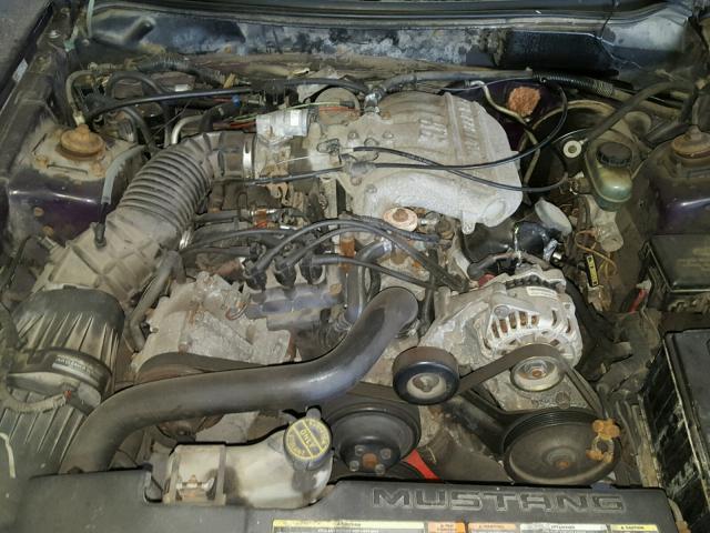 1FALP4043TF231663 - 1996 FORD MUSTANG PURPLE photo 7