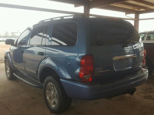 1D8HD58D15F521312 - 2005 DODGE DURANGO LI BLUE photo 3