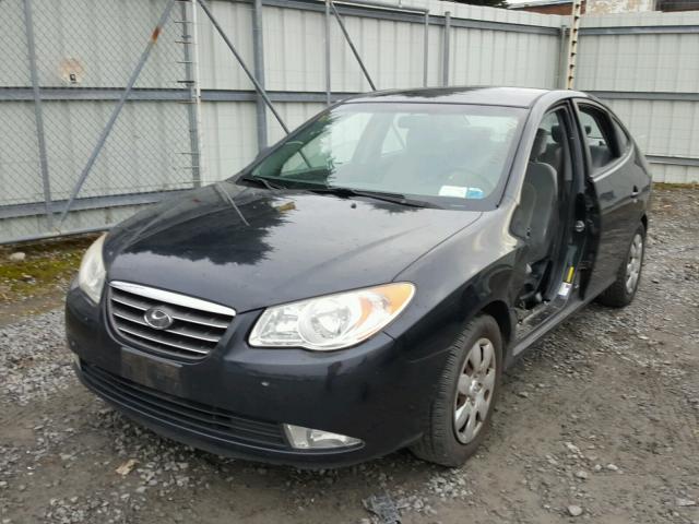 KMHDU46DX8U562916 - 2008 HYUNDAI ELANTRA GL BLACK photo 2