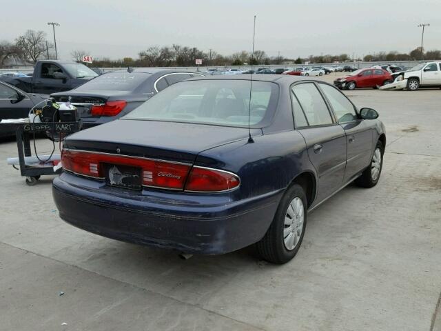 2G4WS52J631213093 - 2003 BUICK CENTURY CU BLUE photo 4