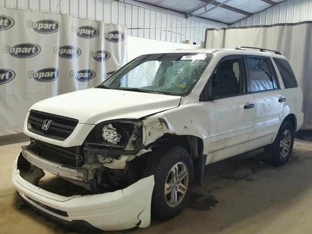 2HKYF18433H603711 - 2003 HONDA PILOT EX WHITE photo 2