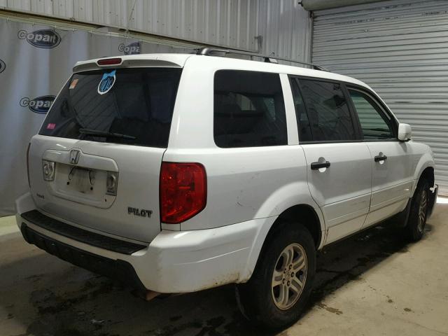 2HKYF18433H603711 - 2003 HONDA PILOT EX WHITE photo 4