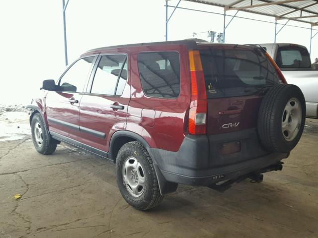 SHSRD684X4U204147 - 2004 HONDA CR-V LX RED photo 3