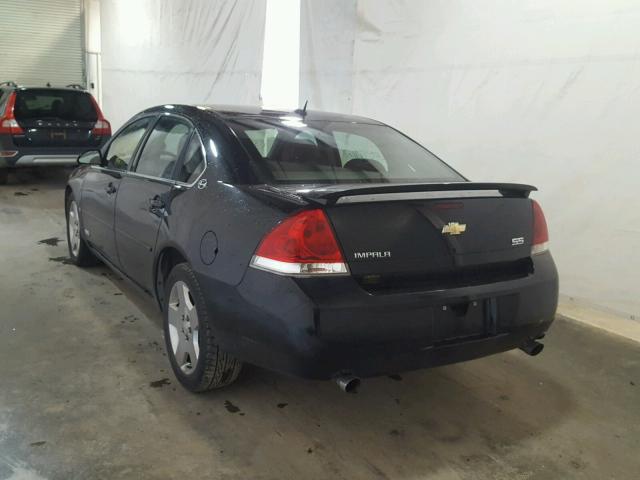 2G1WD58CX79128393 - 2007 CHEVROLET IMPALA SUP 黑色 照片 3