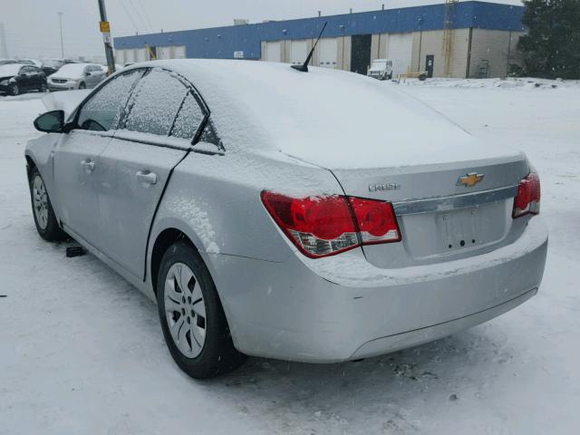 1G1PA5SH3D7300102 - 2013 CHEVROLET CRUZE LS SILVER photo 3